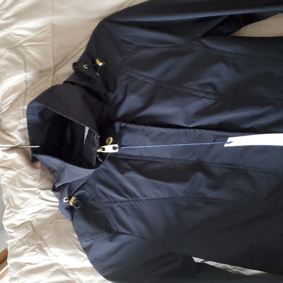 XS/TP Cole Haan Women's Packable Rain Jacket with Hood and Bow XS/TP - Picture 7 of 13